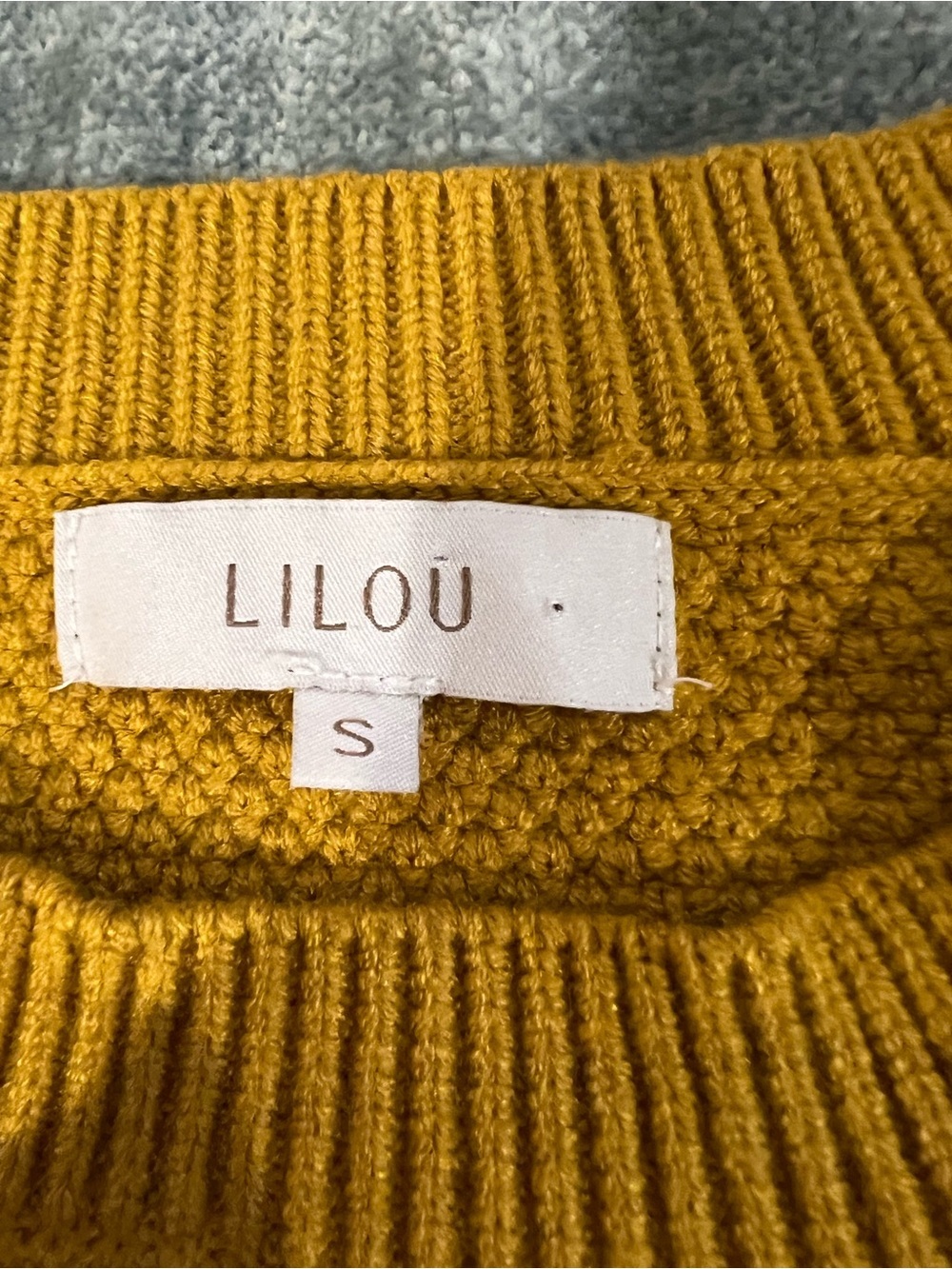 Mustard Yellow Knit Sleeveless Sweater Vest - Picture 6 of 8